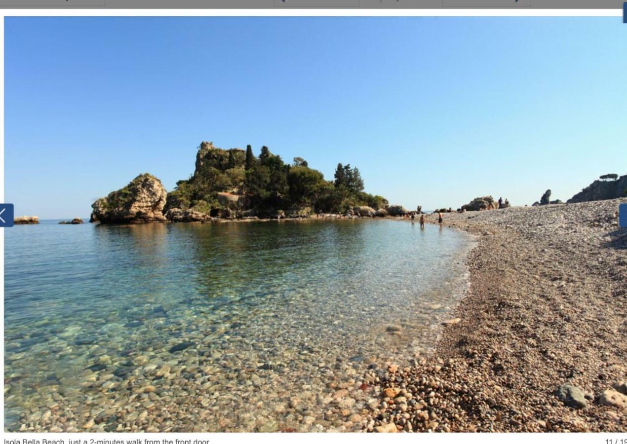 Luxury Apartment And Charm Sea View Isola Bella Taormina Exteriör bild